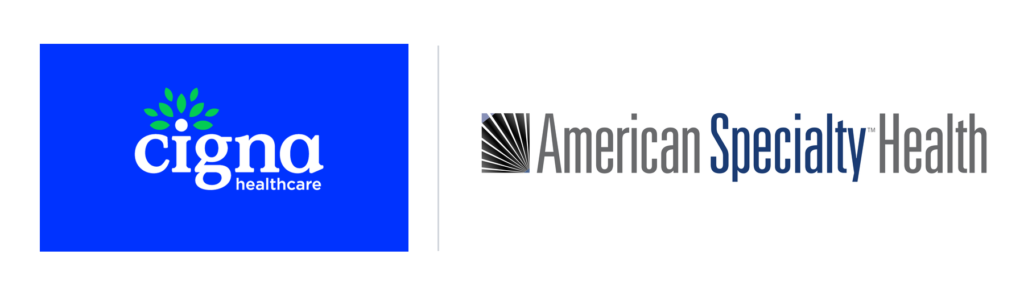 Cigna insurance accepted — American Specialty Health network